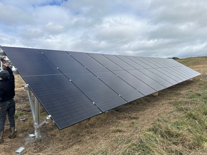 Off-grid system installed by Lenergy