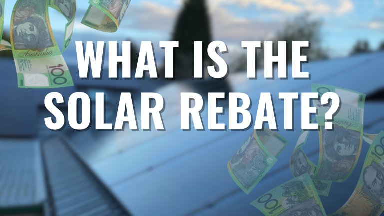 What is the solar rebate and how does it work?