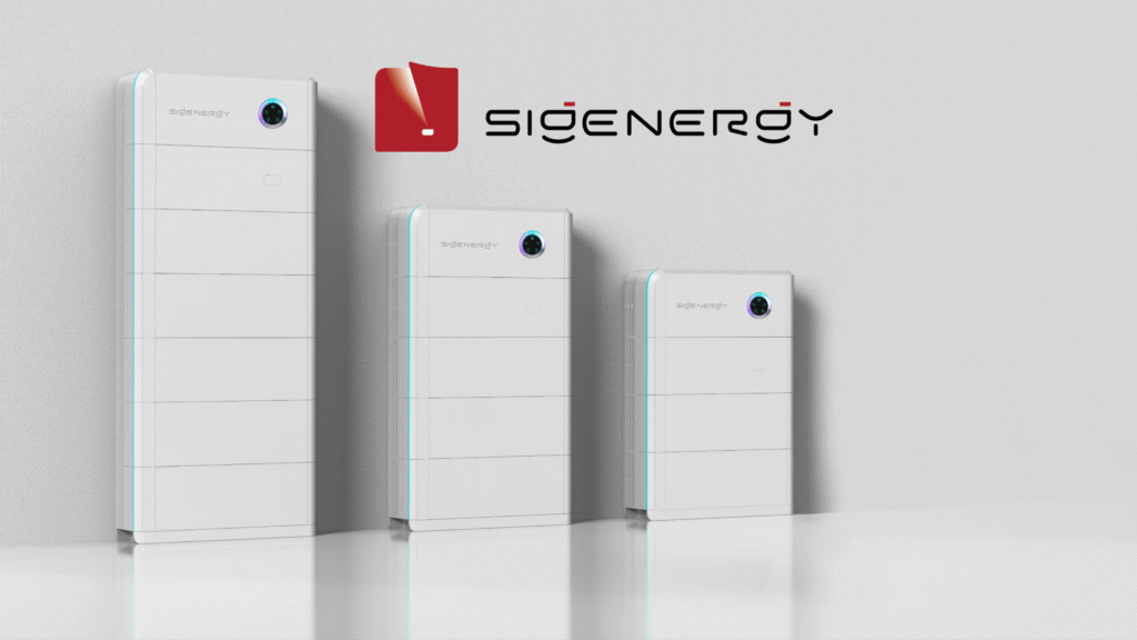 Sigenergy Batteries lines up that are different sizes side by side