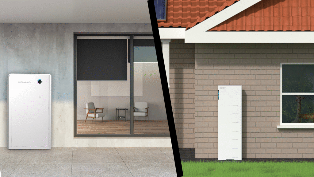 battery comparison between sigenergy vs ESY. Externally mounted on 2 different homes